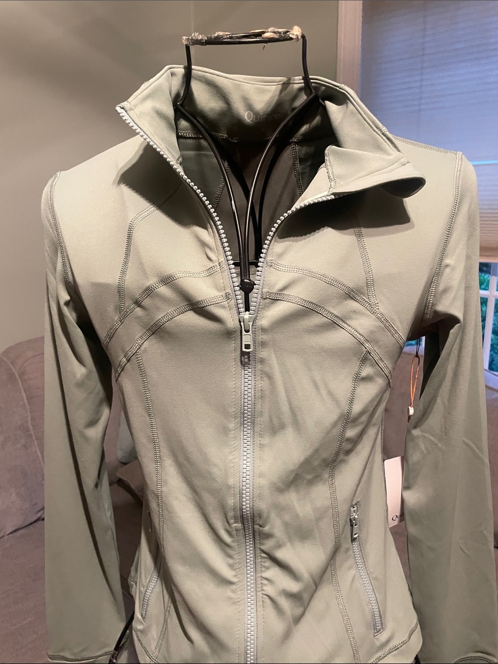 Quince Sage Green Track Jacket & leggings set - Picture 2 of 5